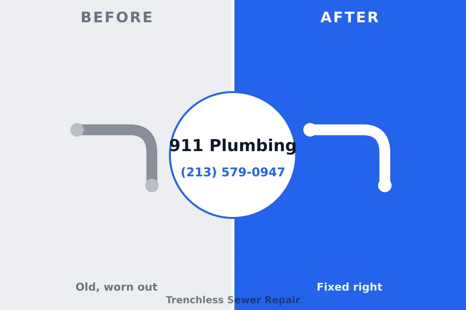Before and after: plumbing repair Fern Acres, HI